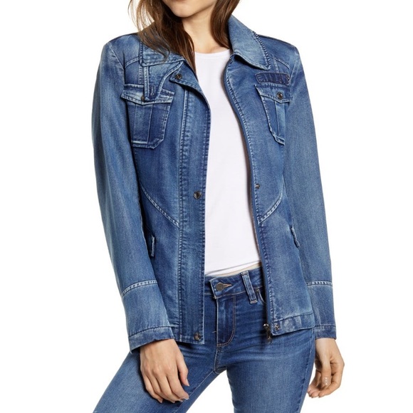 Sam Edelman Oversized Acid Wash Jean Jacket XS - Picture 2 of 7